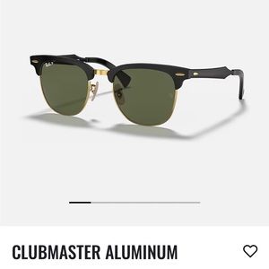 Ray ban Clubmaster Polarized with black/gold frames
